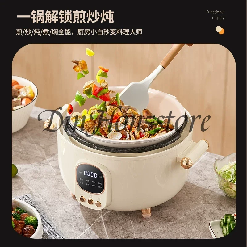 Pressure cooker household ceramic glaze, pressure cooker with mandarin duck gallbladder and double pot, three-in-one pot