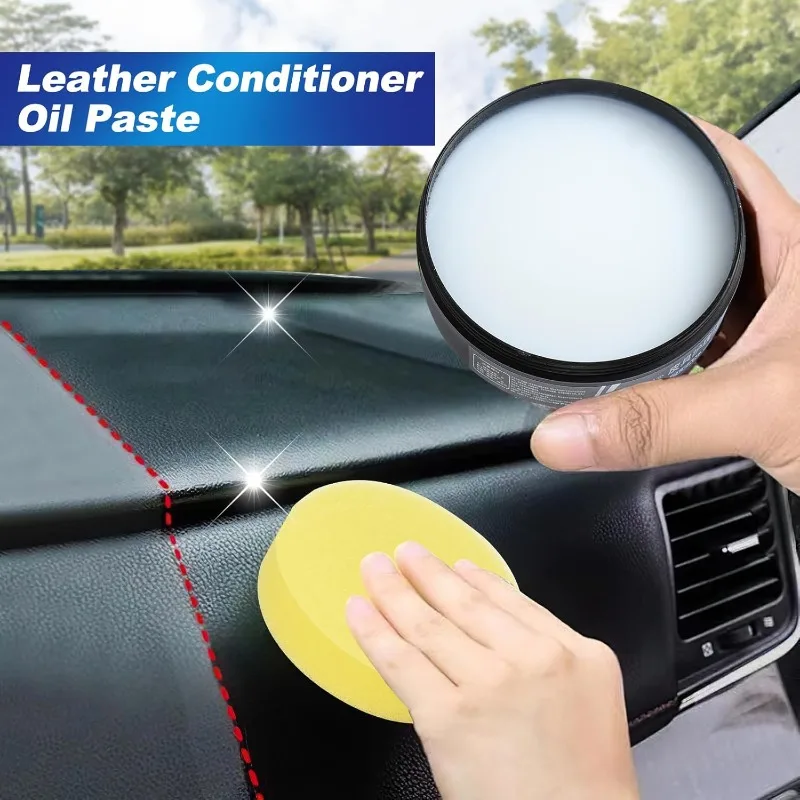 Multifunctional Leather Care Cream, For Car Seats, Interior, Sofa, Shoes&Jacket, Cleaning, Polishing, Stain Removal & Refurbish