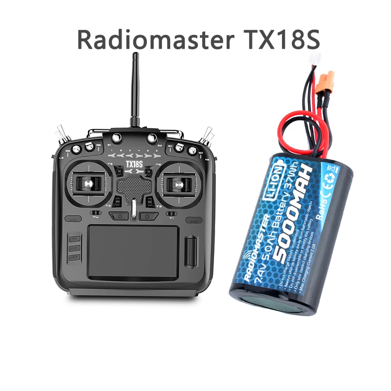 RadioMaster 2S 7.4V 5000mah 37wh Li-Ion Battery TX16S TRemote Control Transmitter JST-XH and XT30 Plug Large Endurance