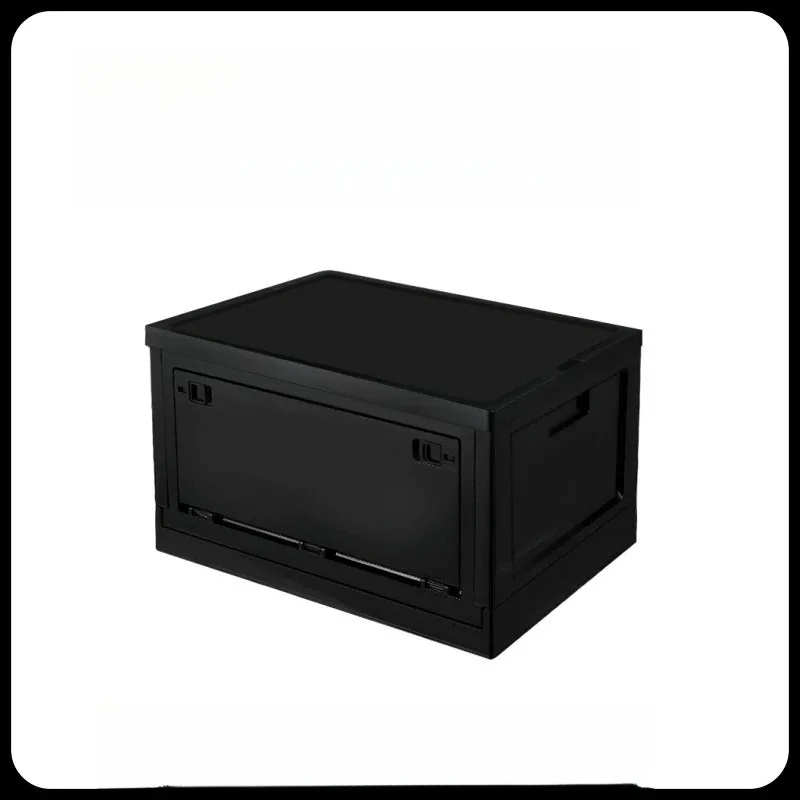 Black camping box outdoor folding storage box trunk
