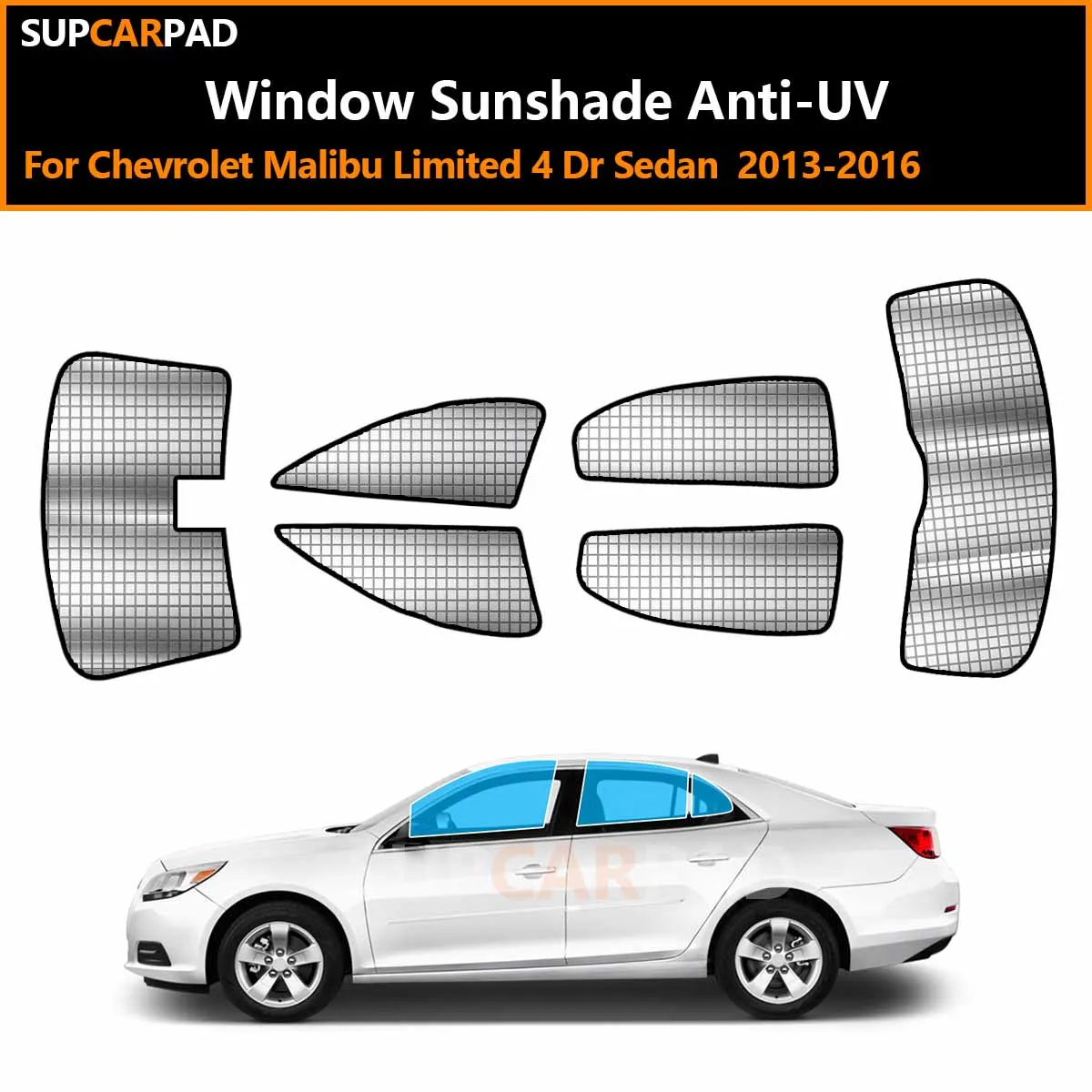 

Солнцезащитные шторки на окна автомобиля (защита от УФ-лучей) для Chevrolet Malibu Limited 4-дверный седан 2013-2016 гг.