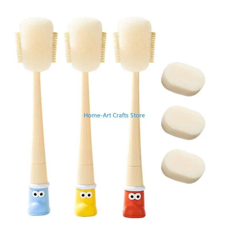 Y3NA Soft Sponge Cup Cleaning Brush 5in1 Design Ergonomic Grip Cup Brush For Bottles 2025 New Dropping