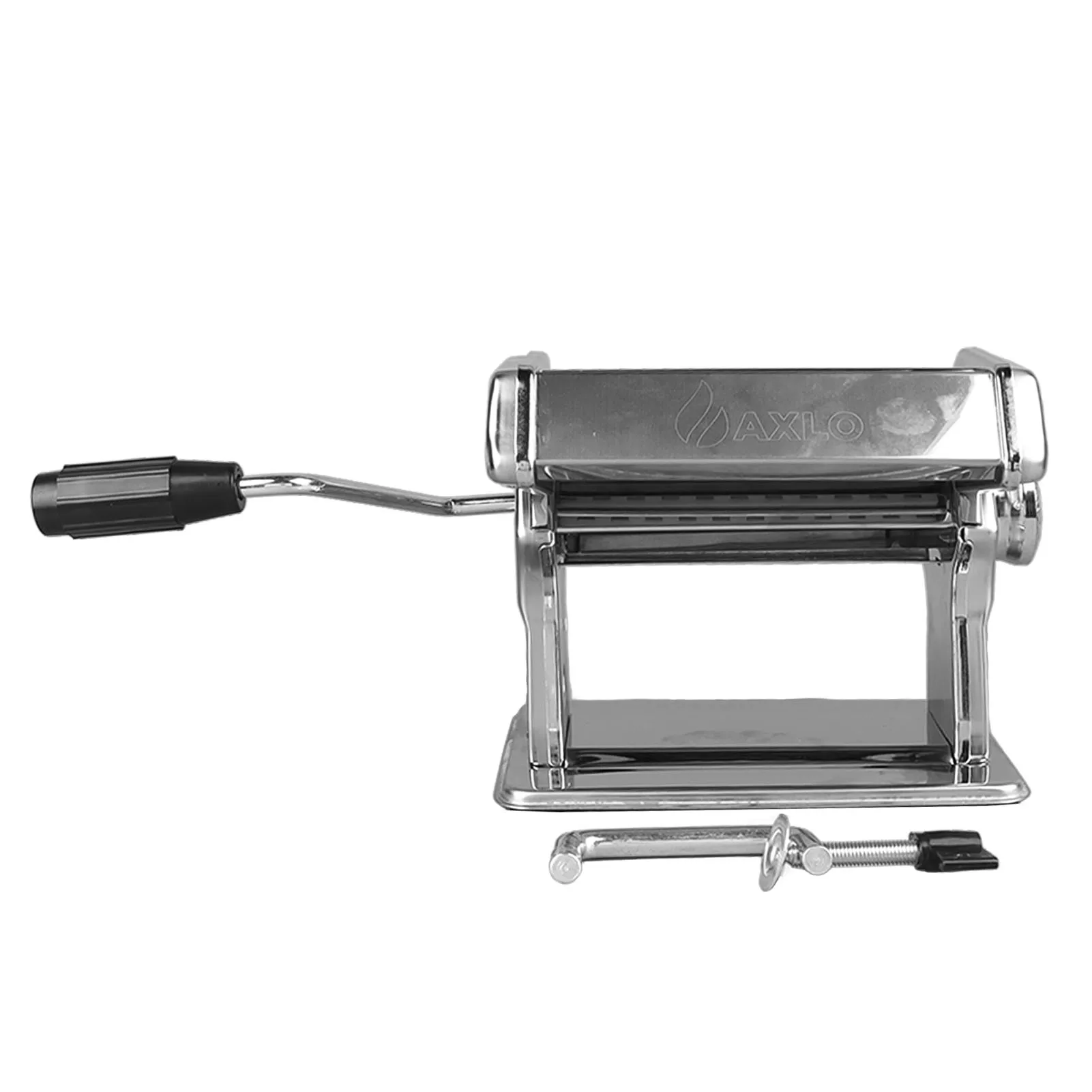 Hand Crank Noodle Machine Stainless Steel Dough Roller Pasta Maker 7 Thickness Settings 0.5‑2.5mm Hand Roller Noodle Maker