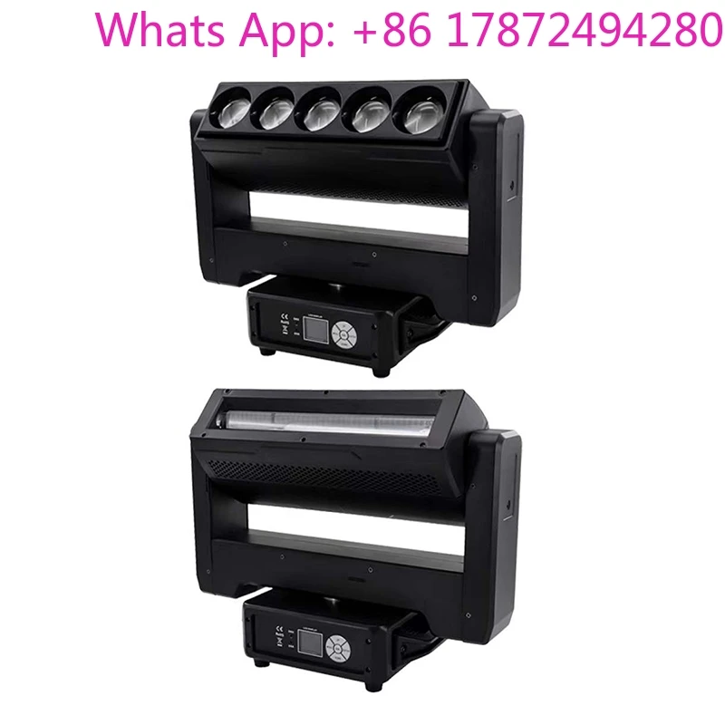 Cabeza Móvil Pixel 5x60W Zoom LED, Haz Lavado Estroboscópico para DJ y Escenario