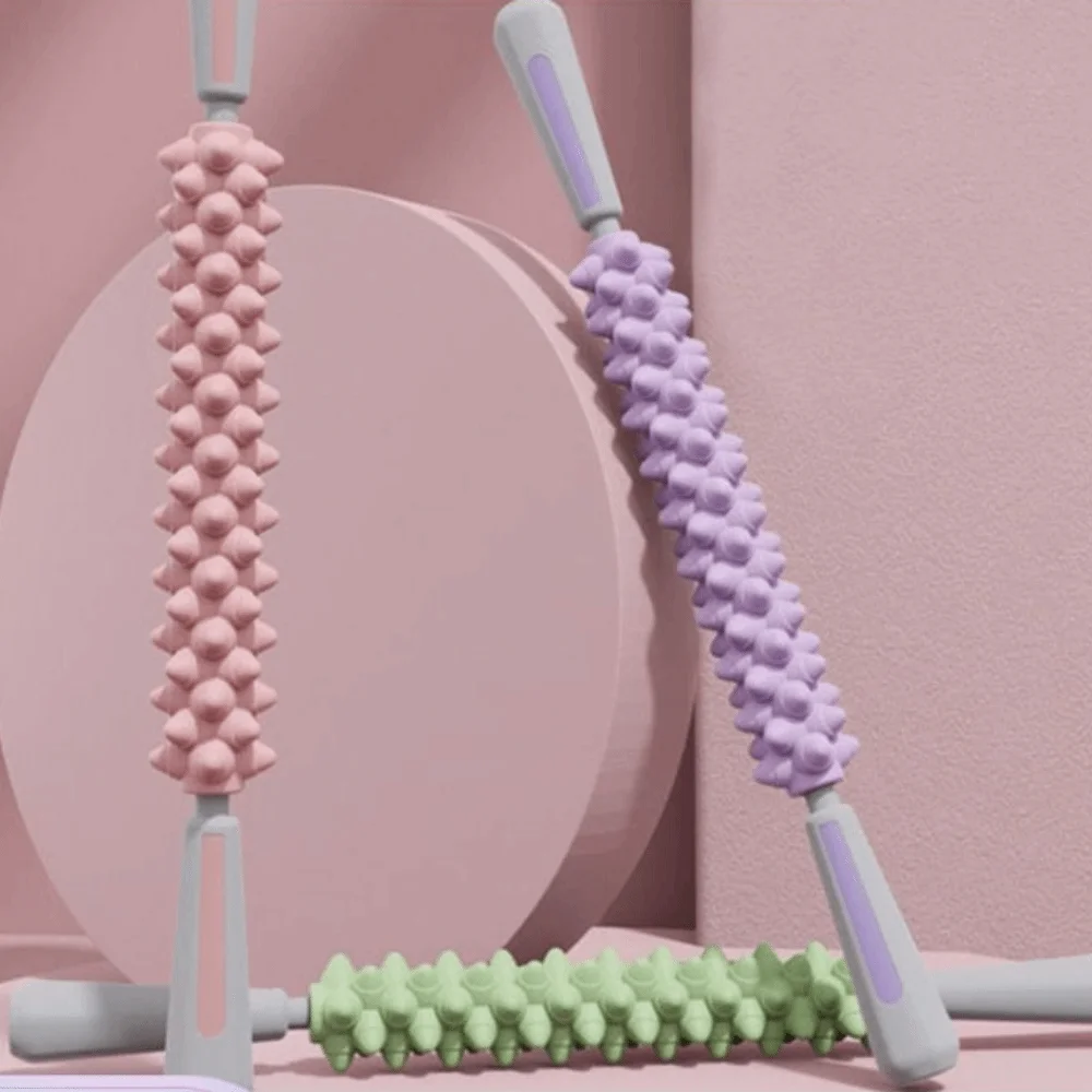 

Wolf Teeth Shaped Yoga Massage Stick Multifunctional Leg Massage Fascia Roller Bionic Contact Plastic Muscle Roller Bar