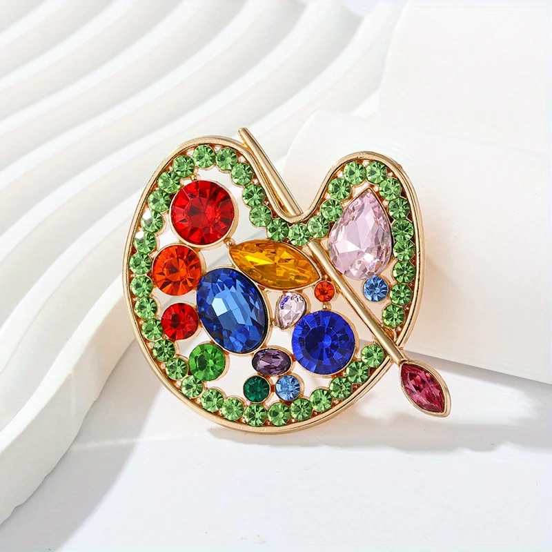 Luxus Exquisite Bunte Kristall Herz Brosche Abzeichen Für Frauen Männer Mode Zarte Strass Pin Corsagen