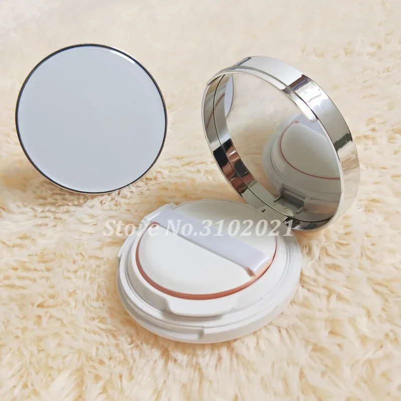 1/2/5pcs DIY Empty Cosmetic Ultra-thin B/CC Cream Case Container Powder Puff Air Cushion Box with Sifter Mirror Honeycomb sponge