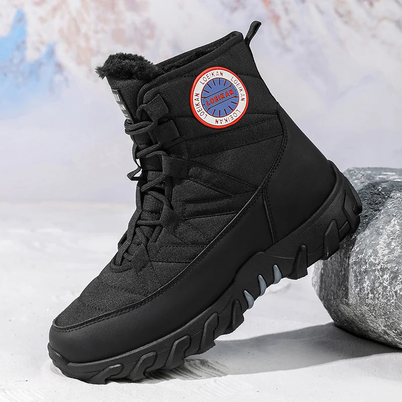 

Winter New Men's Snow BootsThick and warm casual boots for outdoor comfort, Snow boots for mountain climbing and hiking