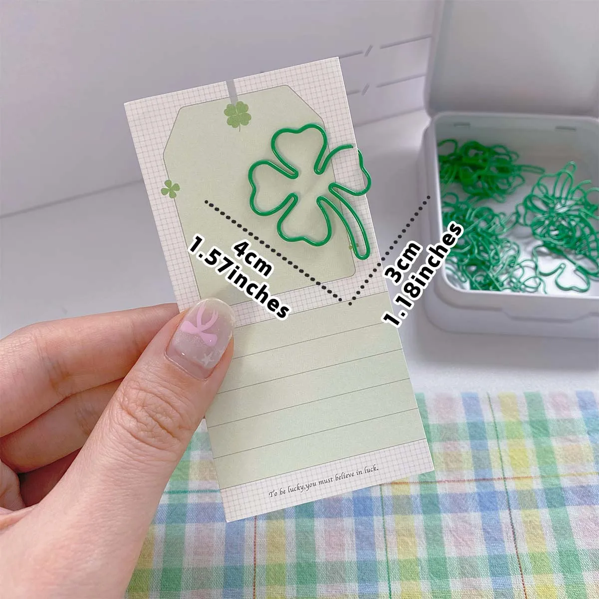 10 шт. INS стильные скрепки для бумаг Lucky четырехлистный клевер закладка эстетические зажимы новой формы для скрапбукинга подарок и декор журнала