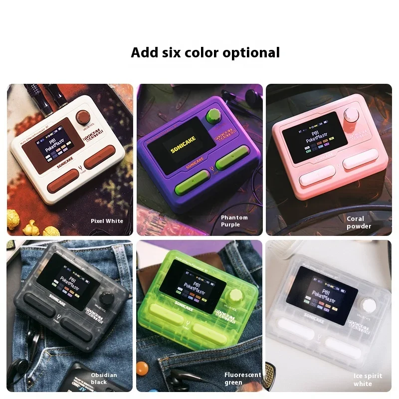 SONICAKE Pocket Master Guitar Bass Amplifier 1.77" LCD Screen 100+ Multi-Effects Pedal QME-10 Support OTG Looper Mini Guitar Amp - Image 5