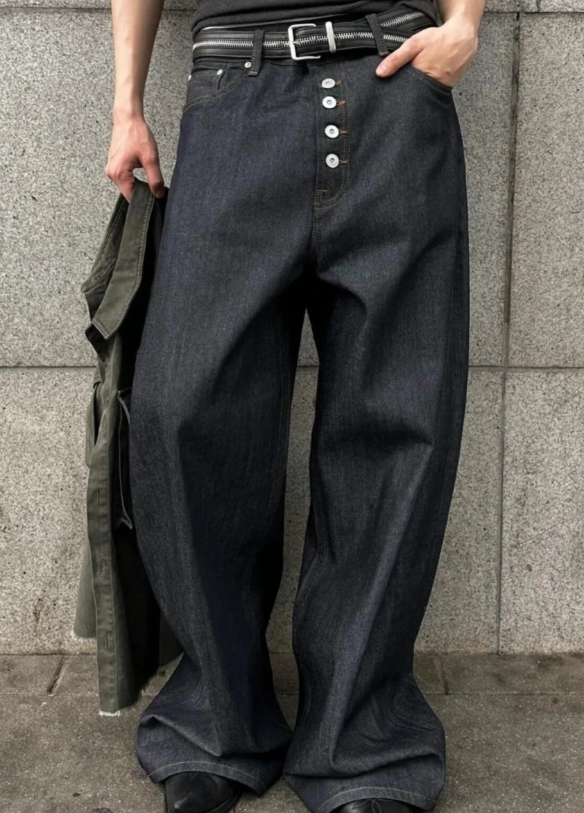 No faith studios Japan limited red rim red ears Danny original bull scimitar baggy three-dimensional jeans
