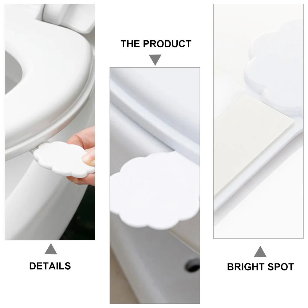 

2Pcs Bathroom Supplies Toilet Seat Cover Lifter No Touch Design for Enhanced Hygiene Ideal for Homes Workplaces and Hotels