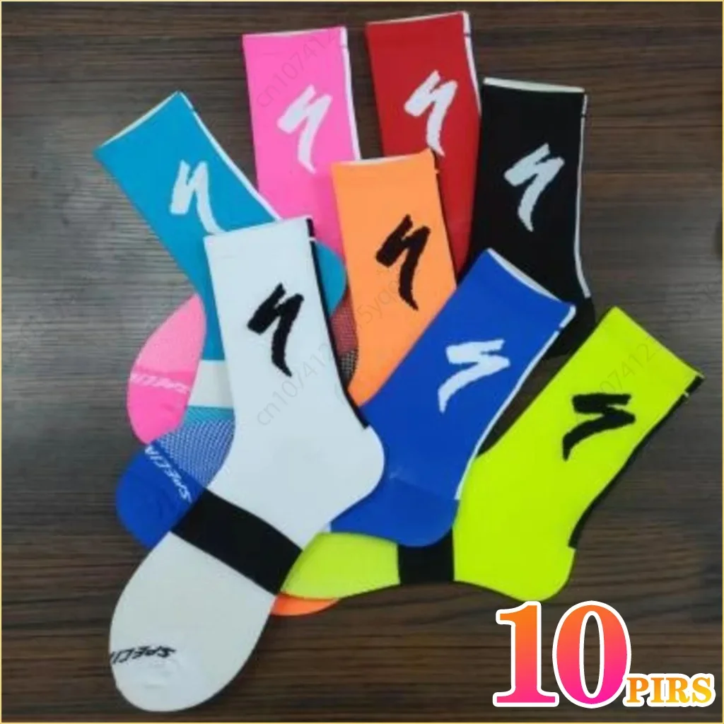 1-10Pairs Professional Mountain Riding Socks Sport Race Socks Mountain Bike Bicycle Road Race Quick Dry Specialized Socks