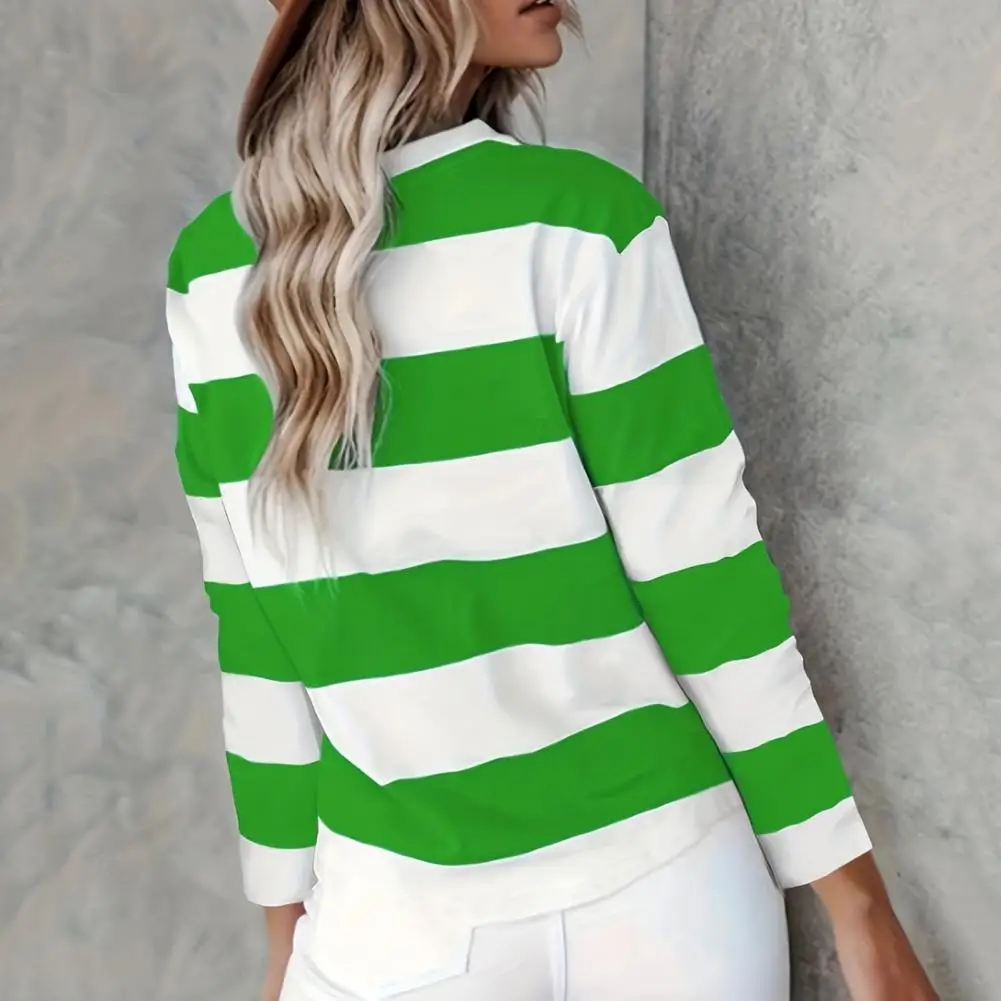 

Футболка с принтом в полоску, летние женские праздничные повседневные футболки с круглым вырезом, топы, модная женская уличная одежда, футболки большого размера в стиле Харадзюку