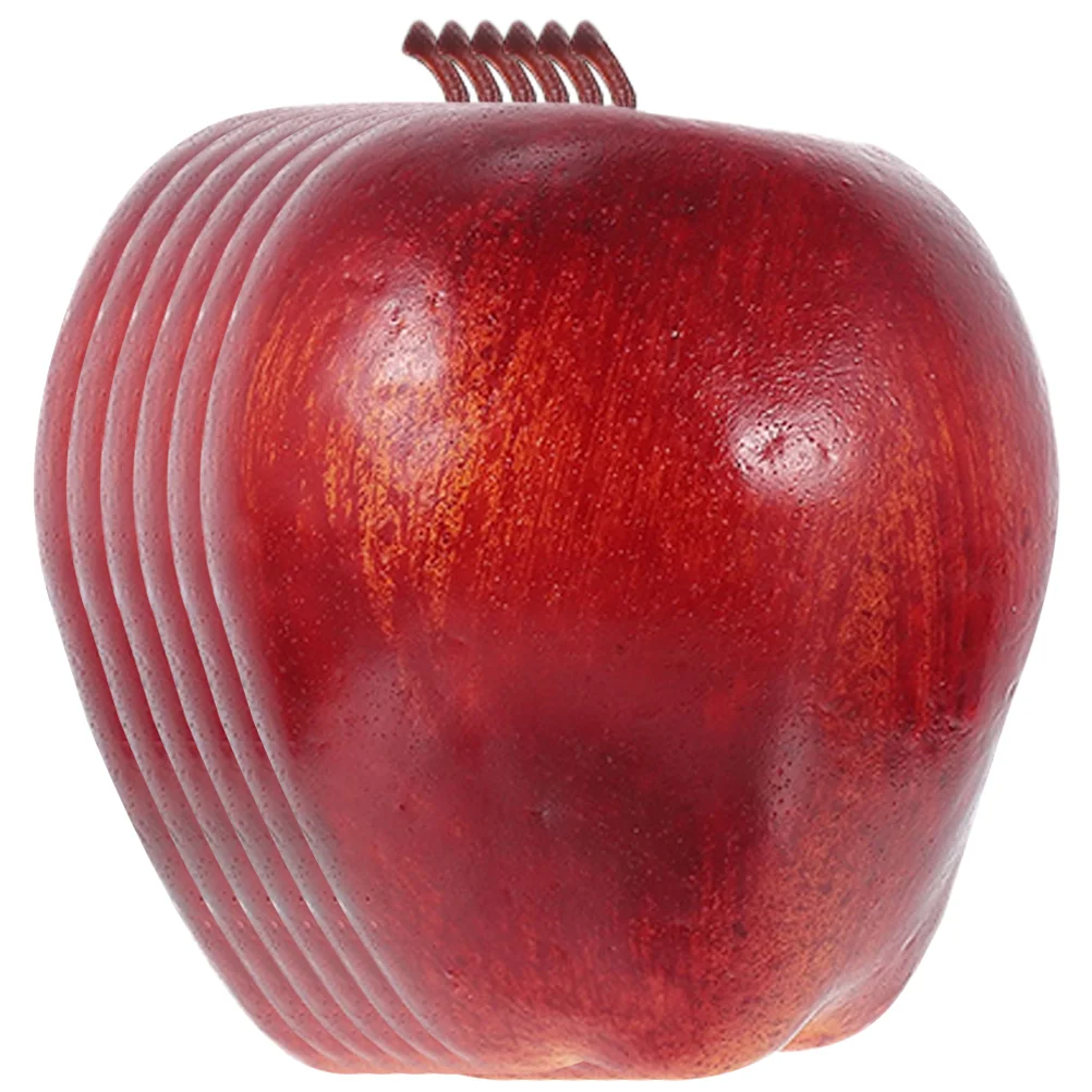 

6 Pcs Lifelike Simulation Fruit Model Apples Prop Decorations Kitchen Photography Christmas Centerpieces