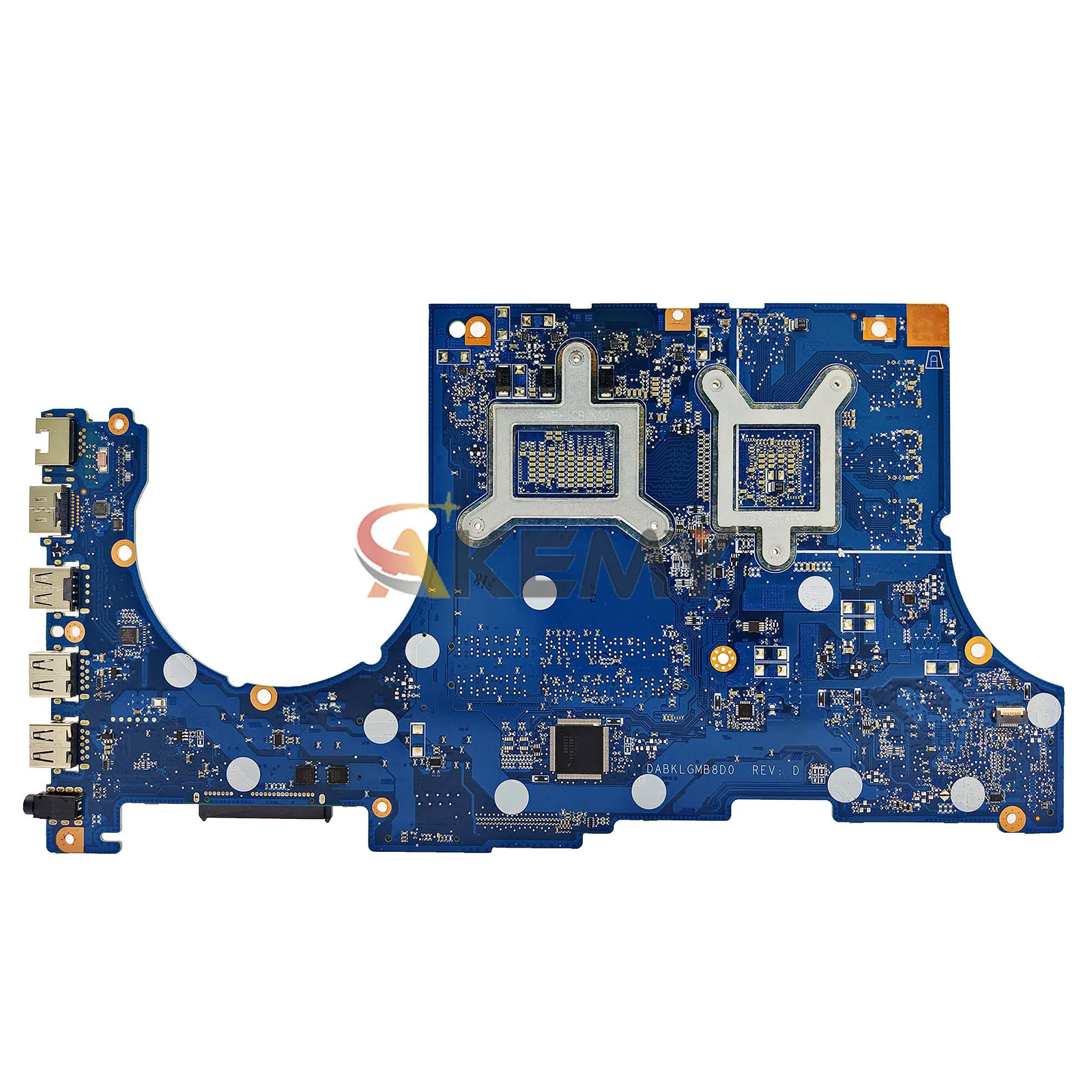 For ASUS FX504GM FX504GD Notebook Mainboard DABKLGMB8D0 FX504G i5-8300H i7-8750H GTX1050/1050TI V4G Laptop Motherboard 100% Test