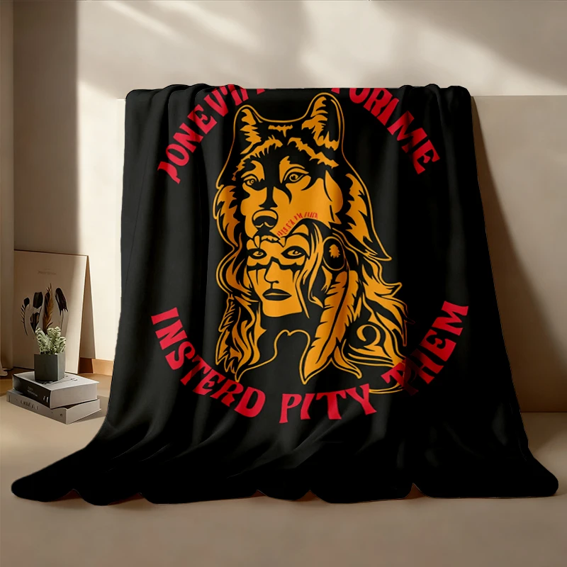 Victra au Julii, Red Rising, Flannel Throw, Pierce Brown, Darrow, Sevro Flannel Blanket, Lightbringer, Golden Son, Hail