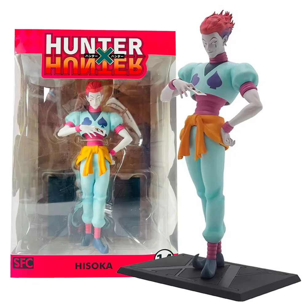 21CM Anime HUNTER×HUNTER Figure Hisoka Standing Animation Model Toy Gift Collection Decorative Ornaments PVC