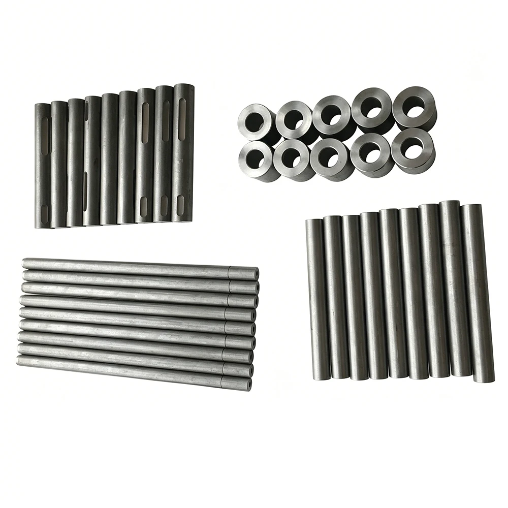 Custom CNC Machining of Metal Mechanical Hardware Components: Flanges, Smooth Shafts, Keyed Shafts, and Bushings