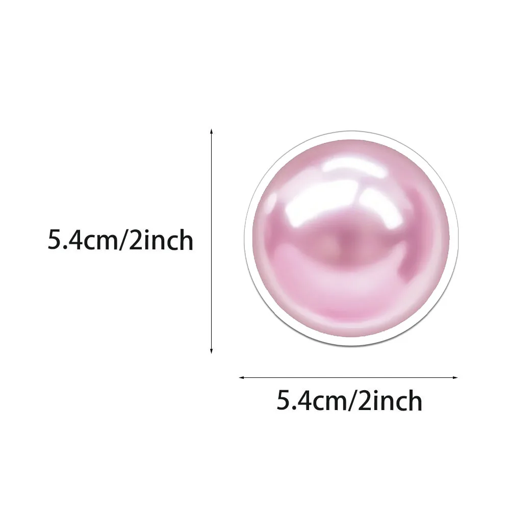 50PCS Creative Pink Coast Girl Cute ins Style Stickers Envelope Sealing Stickers DIY Phone Case Water Cup Personalized Stickers