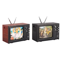1Pc 1:12 Dollhouse Miniature Television Vintage TV With Picture House Furniture Model Decor Toy