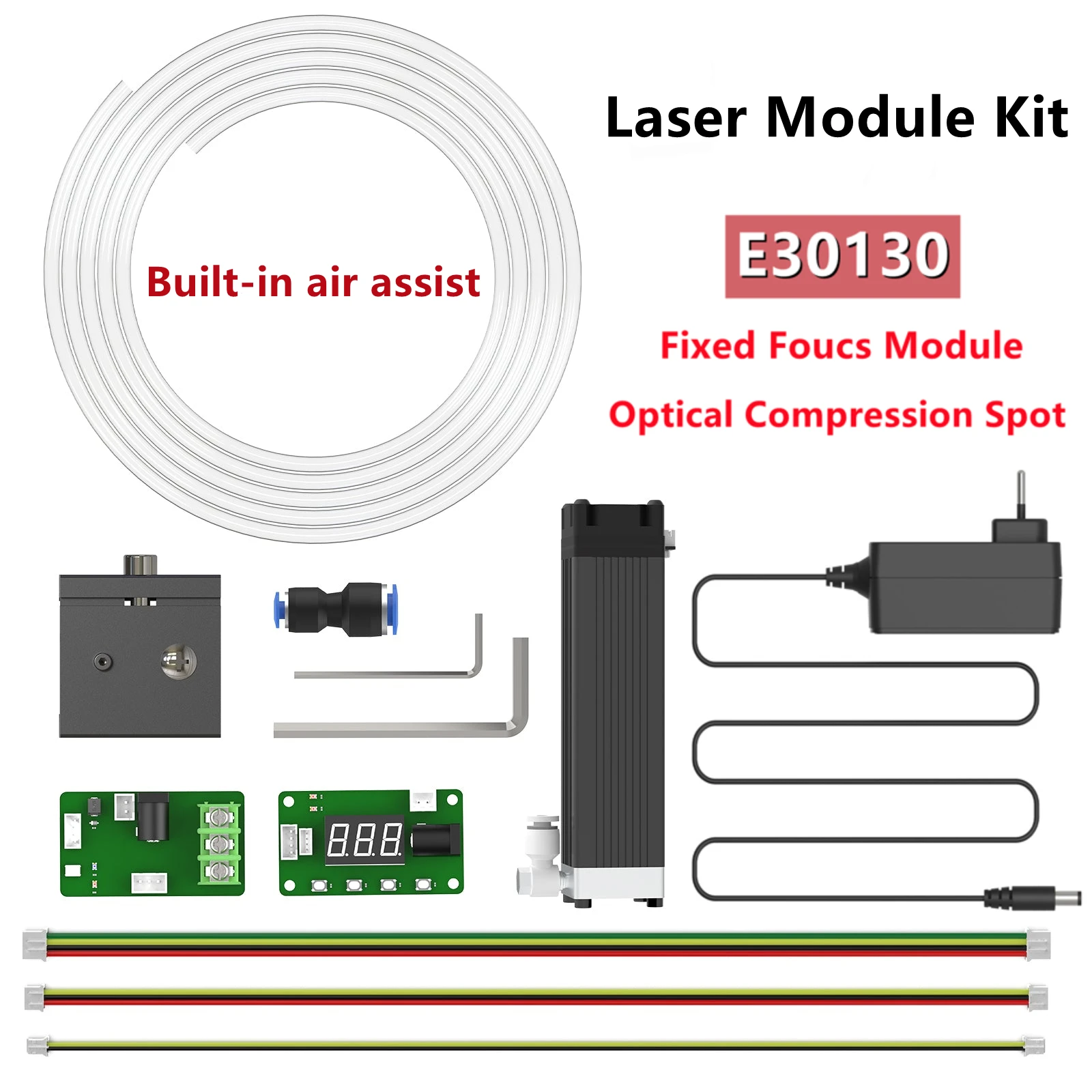 NEJE E30130 Optical Compressio Fixed Focus CNC 50W เลเซอร์โมดูลโมดูลเลเซอร์ตัดไม้โลหะ Mark Smarter เครื่องมือ