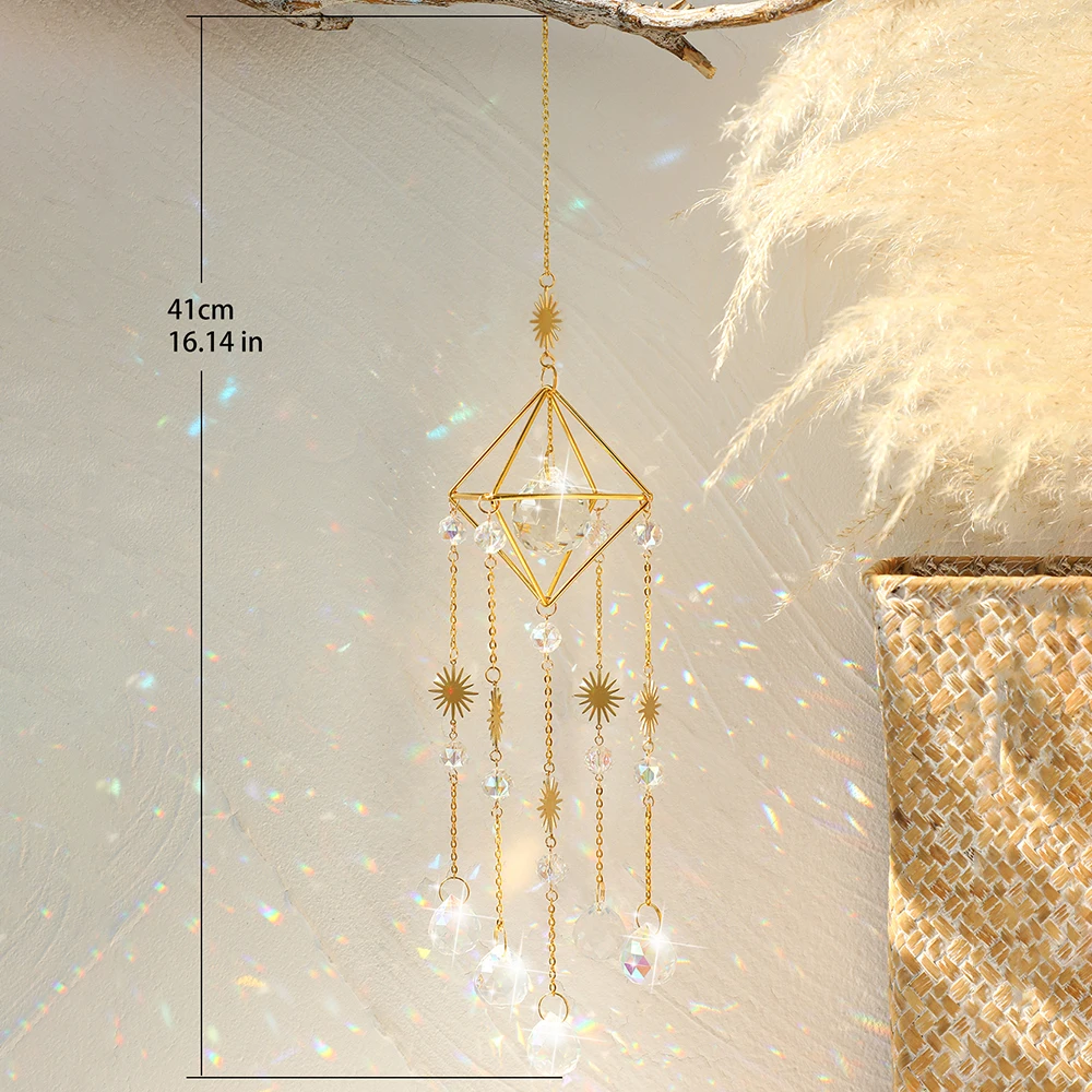 Large Sun Catcher Rainbow Prism Glass Ball Suncatcher Crystal Pendant Window Suncatcher Making Hanging Home and Garden Ornaments