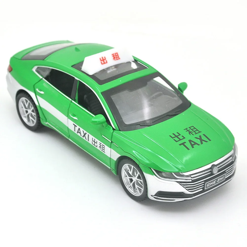 1:32 For VOLKSWAGEN CC taxi High Simulation Diecast Metal Alloy Model car Sound Light Pull Back Collection Kids Toy Gifts