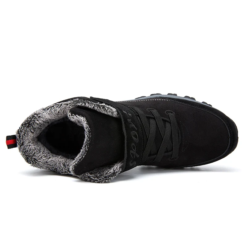 Winter Men Boots Waterproof Snow Boots Men Winter Shoes Warm Plush Hiking Footwear Plus 48  Non-slip Unisex Ankle Winter Boots