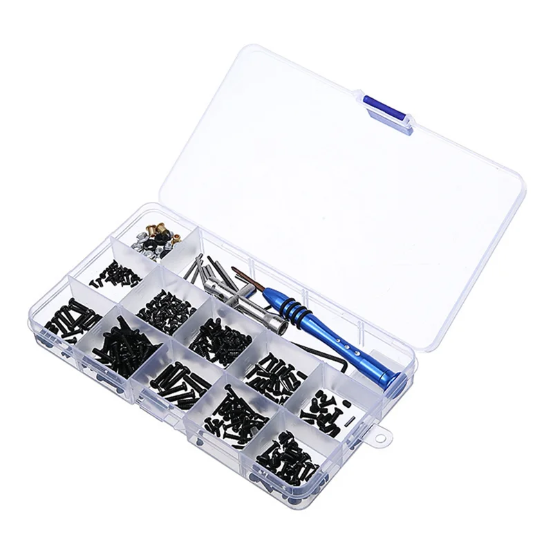 144001 02 144010 124016-17 - 18 124019 Remote Control Vehicle Screw Kit Metal Upgrade Retrofit Screw Tool Box