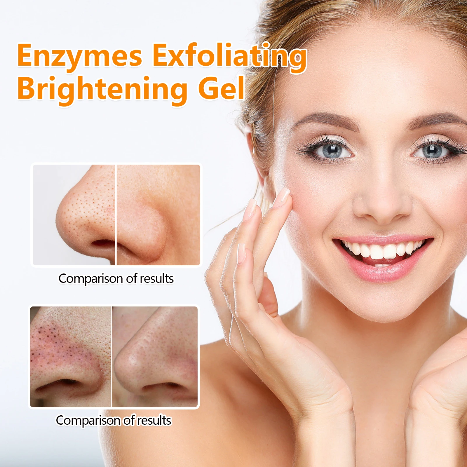 Blackhead Remover Gel Exfoliating Peel Off Pore Minimizer Nicotinamide Brightening Smoothing Facial Care For Dry Sensitive Face Skin Exfoliator Deep Cleansing view 8