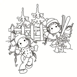 Girl Transparent Silicone Clear Rubber Stamp, Sheet Cling, DIY Scrapbooking, Cute Pattern, PhotoPaper Card Decor, New