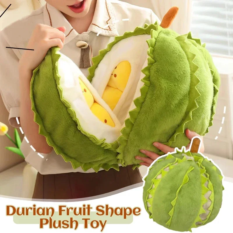 Creative Detachable Durian Pillow Plush Toy Tearable Plush Doll Stress Relief Attracting Attention Durian Decompression Toy New