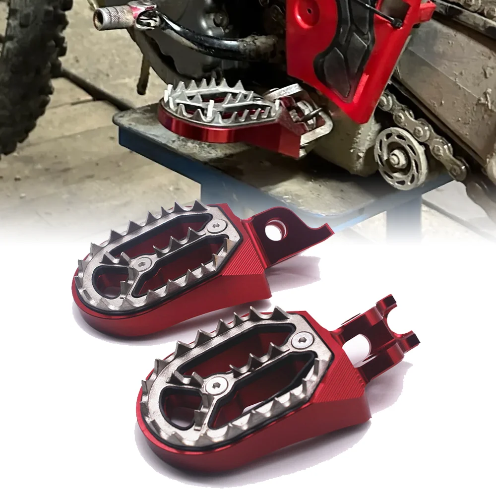 Motorrad CNC Aluminium Breite Fußrasten Fußrasten Stufen Pedale Für honda CRF250L CRF300LCRF 250L 300L 2024 2023 2022 2021