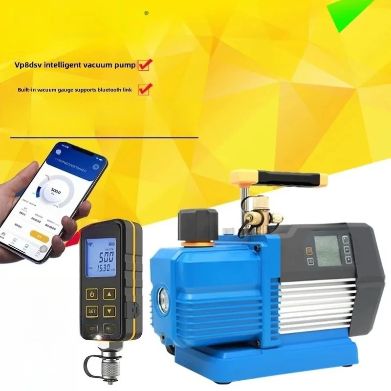 Industrial Value Smart Vacuum Pump 4L Dual Stage Bluetooth APP Digital Display For HVAC AC Refrigeration Central Air Conditioner