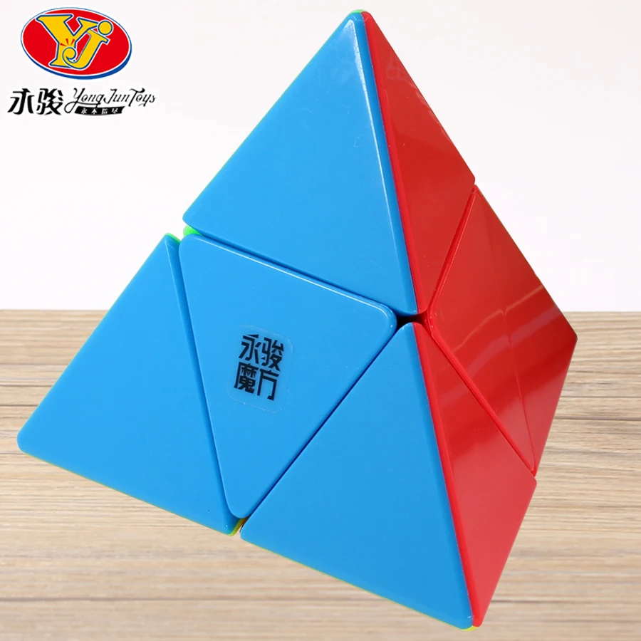 Magic Cube Puzzle YongJun Pyramid 2x2x2 Tetrahedron Professional Super Speed Cubos Hungarian 2x2 Educational Creative Wisdom Toy