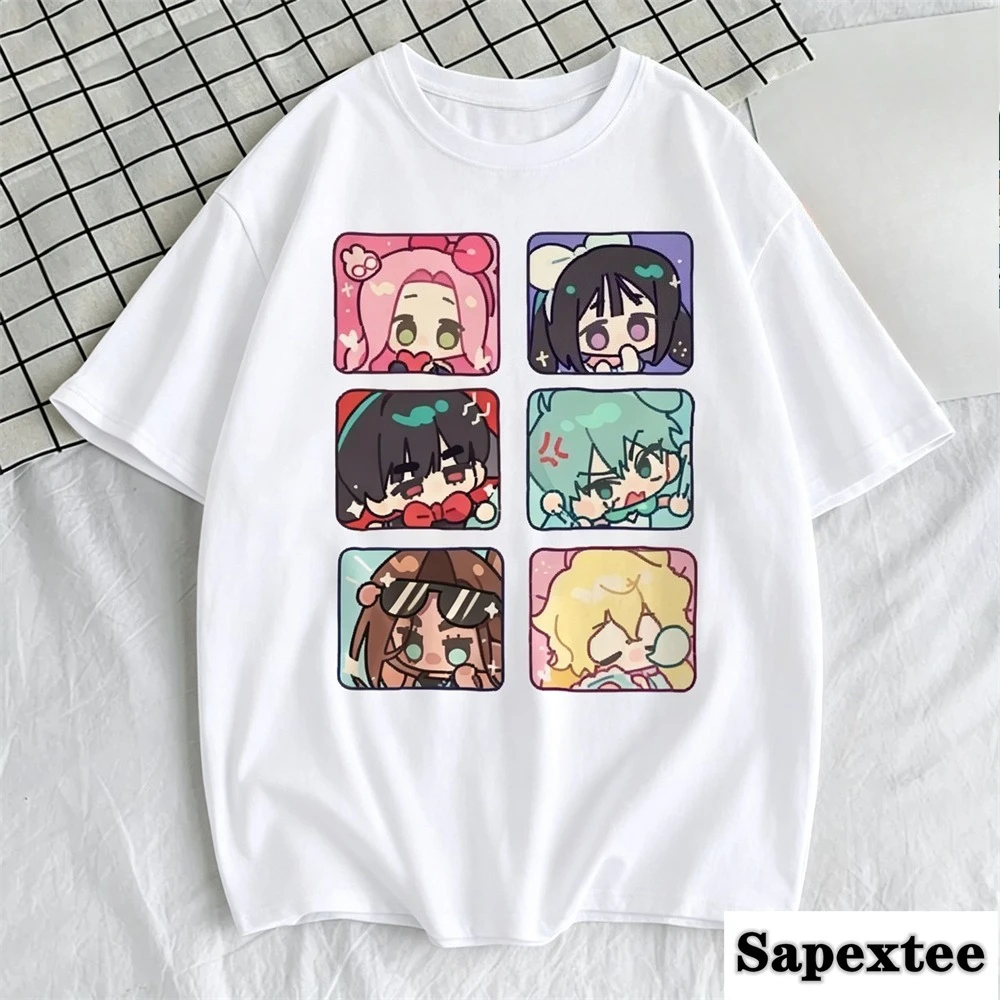 Alien Stage Top Tees Teen Classic Psychedelic 80s Trendy T Shirt Women Comfortable Digital Korean Clothes Trendy Vintage 2000s