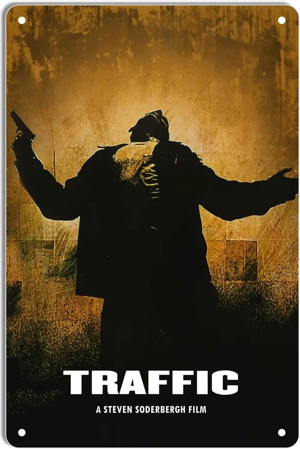 Metal Tin Sign Traffic Minimal Movie Posters for Home Theater Decor and Retro Wall Art 8x12 Inch sign