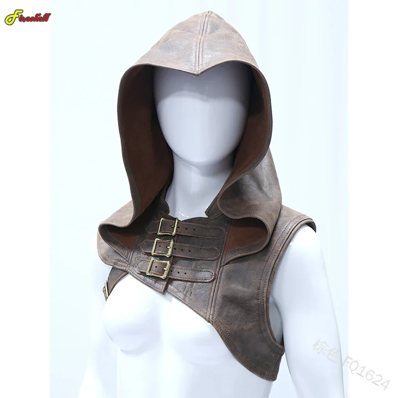 Halloween Medieval Warrior Aristocrat Halloween Costumes Accessories Knight Shawl Cape Adults Renaissance Cosplay Hooded Armor