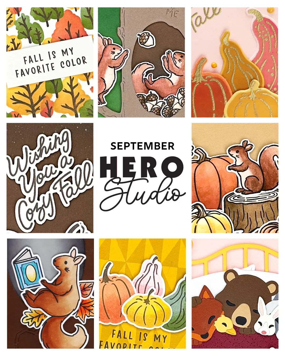 

Fairytale Forest Pumpkin Squirrel Metal Cutting Dies Clear Stamps Stencil for DIY Scrapbook Diary Decoration Autumn 2025