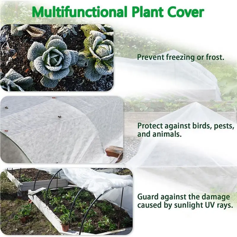 A69efrost Cloth Plant Freeze Protection Frost Cloth Plant Blankets 10 Ft X 30 Ft For Outdoor Plants