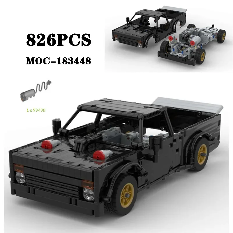 

New MOC-183448 Drift 4WD Vehicle Splicing Block Model Decoration 826PCS Adult Boys Puzzle Education Birthday Christmas Toy Gift