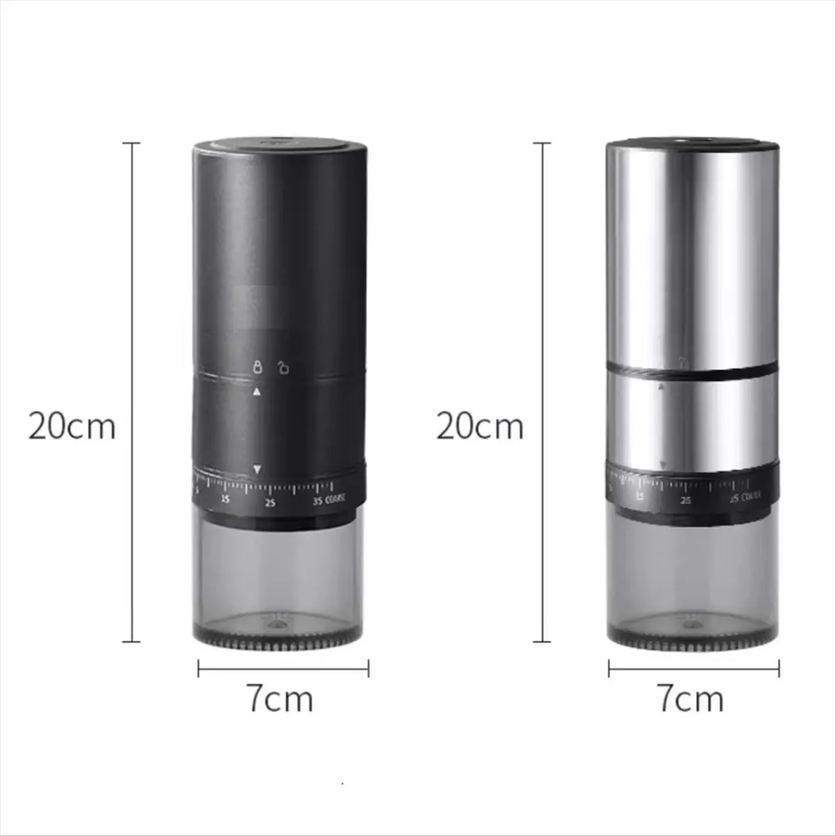 a64e-portable-coffee-grinder-electric-burr-coffee-grinder-for-traveling-camping-with-38-adjustable-grind-settings-silver