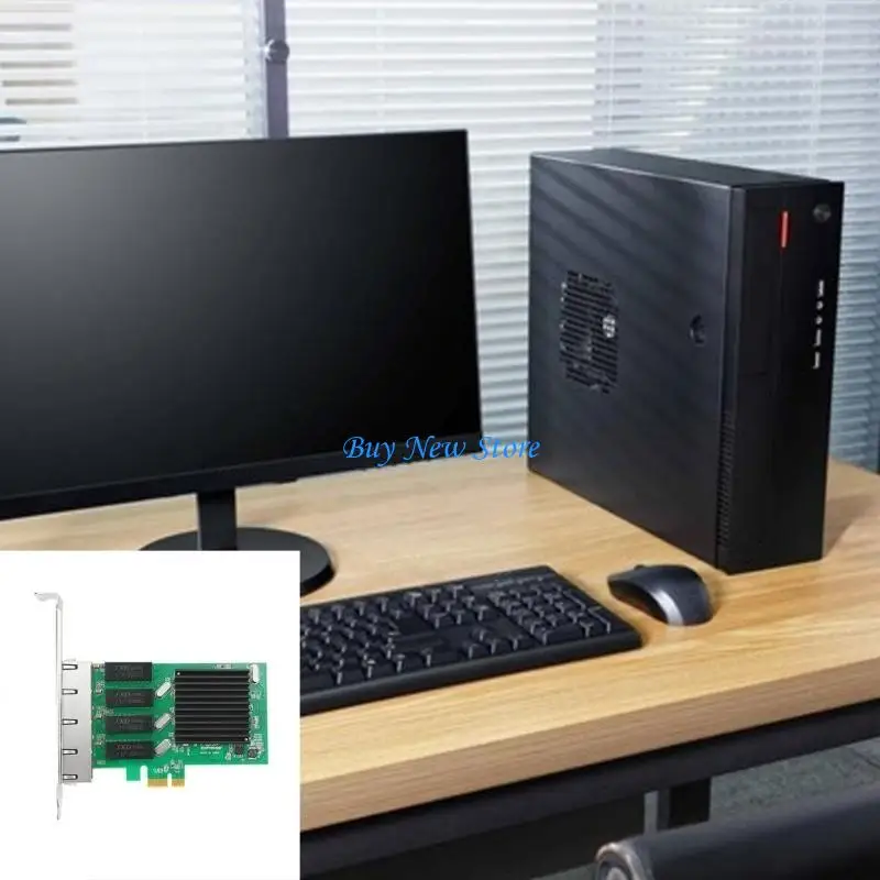 20CE新しいPCI ExpressPCI-E 1Xネットワークカード10/100/1000M RJ45 LANアダプターコンバーター