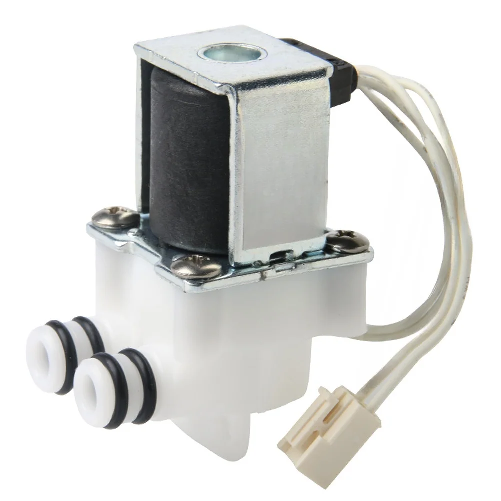 DC 24V Solenoid Valve For 400G RO Water Purifier System Inlet Pure Wastewater Flow Control Compact Metal Construction White