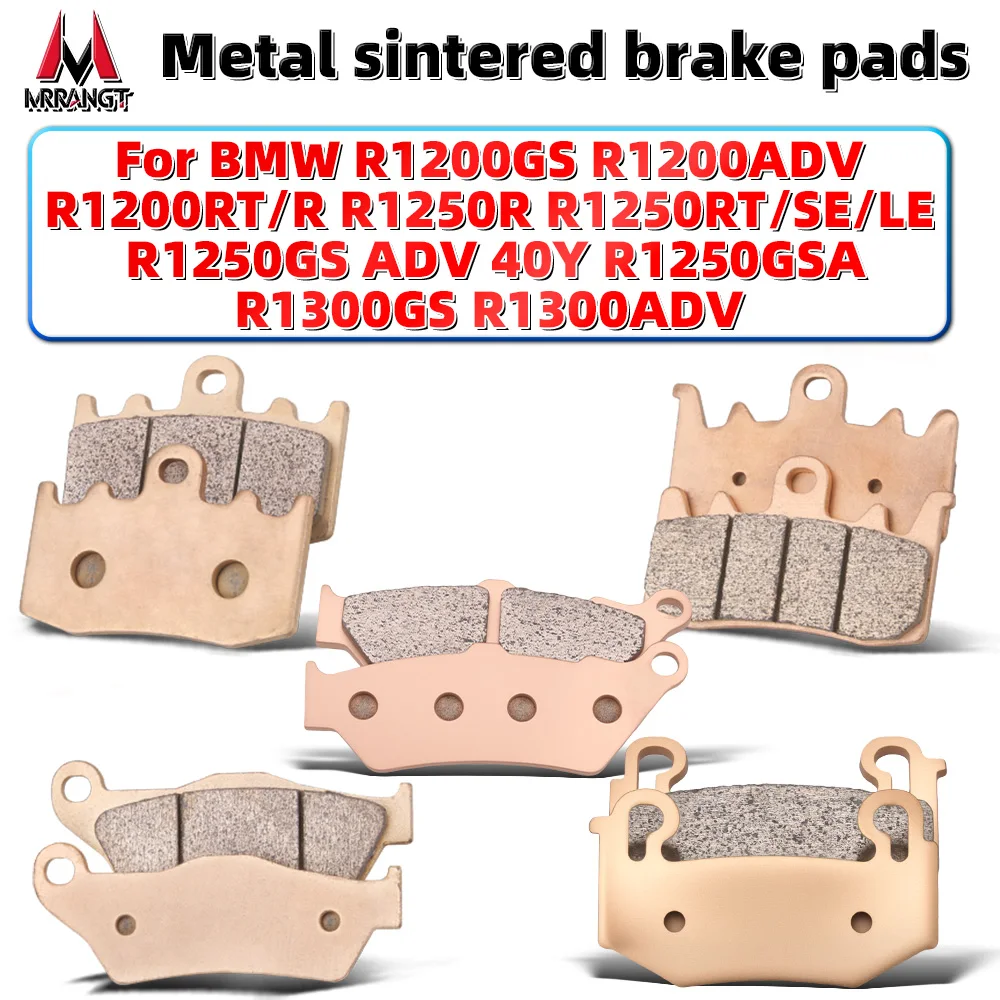 MRRANGT Motorcycle Front Rear Brake Pads Set For BMW R1300GS ADV R 1200 GS RT R1200GS Adventure R1250R SE LE RLY GAS Accessories