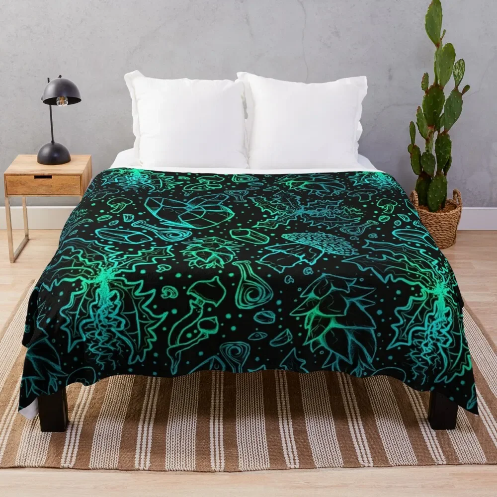 

Alchemy Blackreach Version Fantasy Mage College Scrolls Elder Fantasy Online RPG Oblivion DnD Throw Blanket