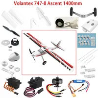 Volantex  747-8 Ascent 1400mm RC Airplane parts: Propeller  Servo horns Gear box Motor Receiver charger etc