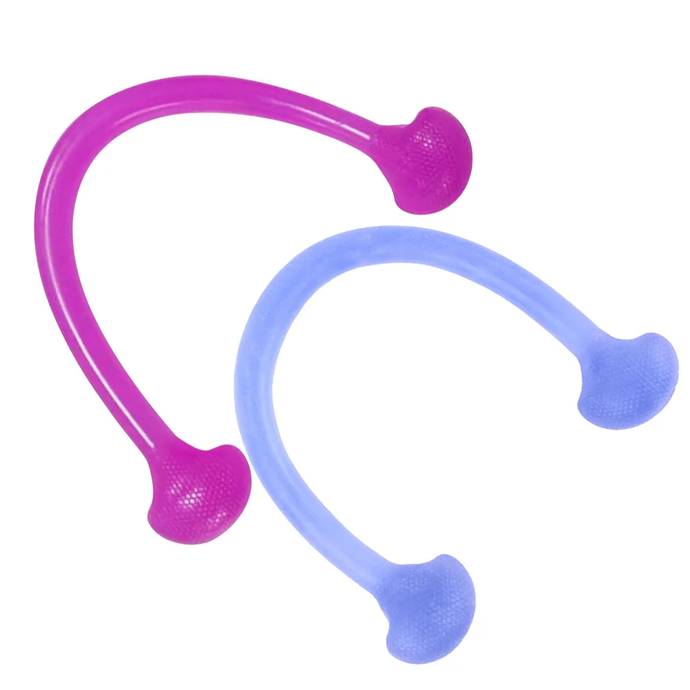 

2pcs Silicone Resistance Bands Lightweight Portable Fitness Exercise Bands For Home Outdoor Yoga Workout Tension Band