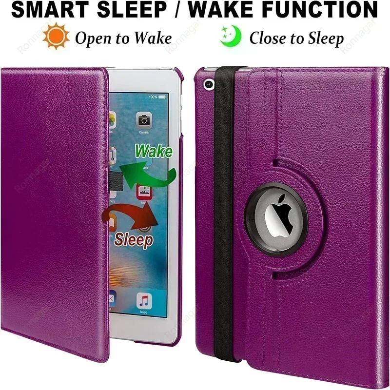 Para iPad 10.a generación funda 2022 8a 9a 7a 10,2 para iPad Pro 11 Air 5 4 3 Mini 6 4 5 iPad 2 3 5a 6a 9,7 funda giratoria 360